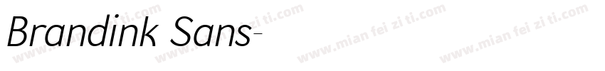Brandink Sans字体转换